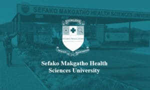 Sefako Makgatho Health Sciences University teal coloured banner