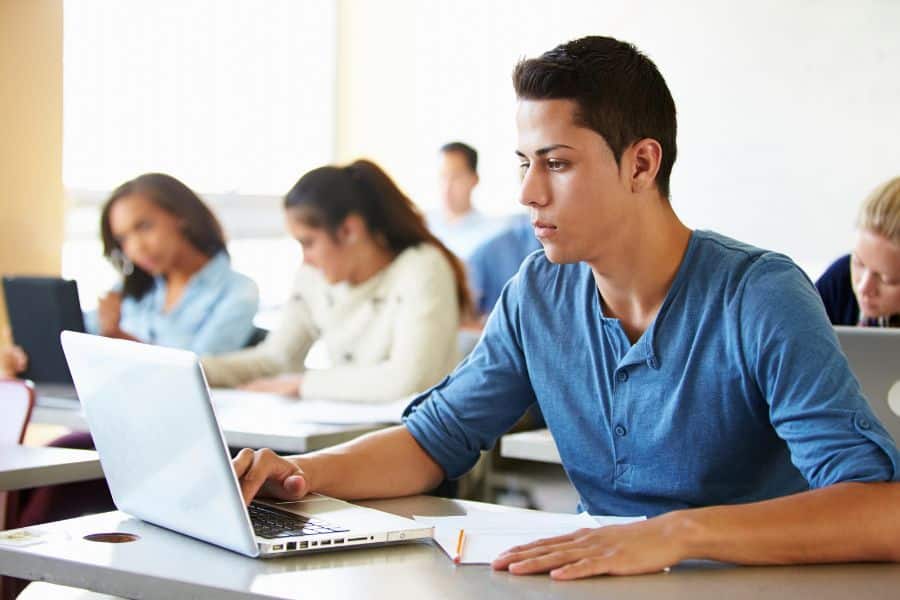 learner registering for a matric rewrite at matric college