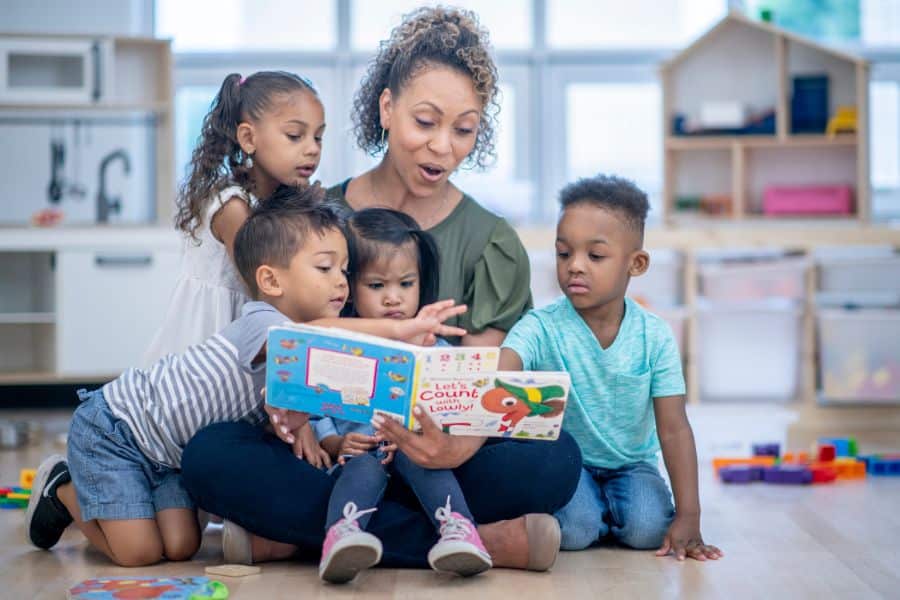 woman teaching after completing bed degree