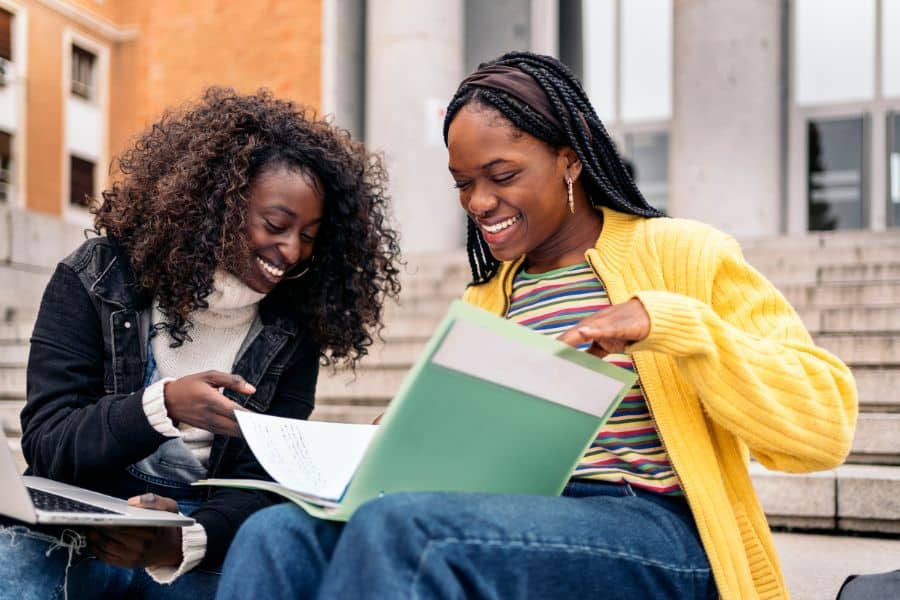 students attending college after being accepted