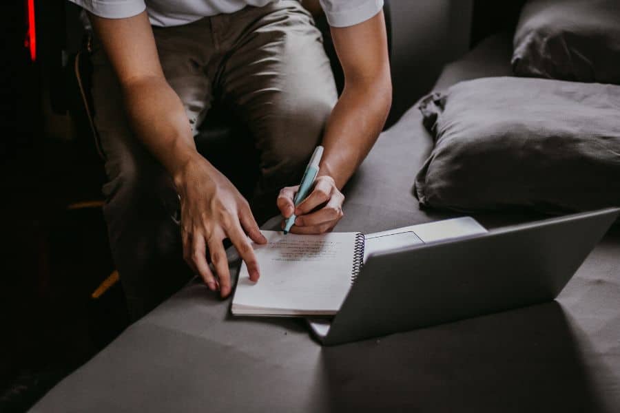 student studying off of one of the most affordable laptops in south africa