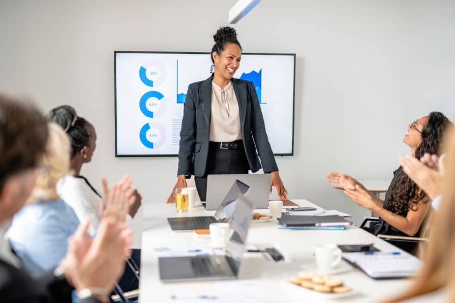 woman working as a chief financial officer in one of South Africa's highest paying jobs