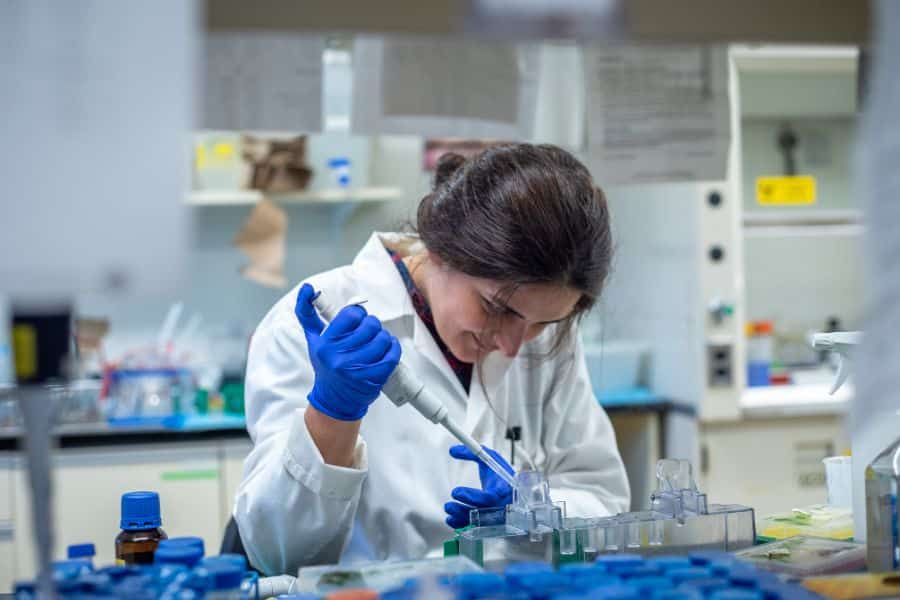 woman working as biomedical engineer