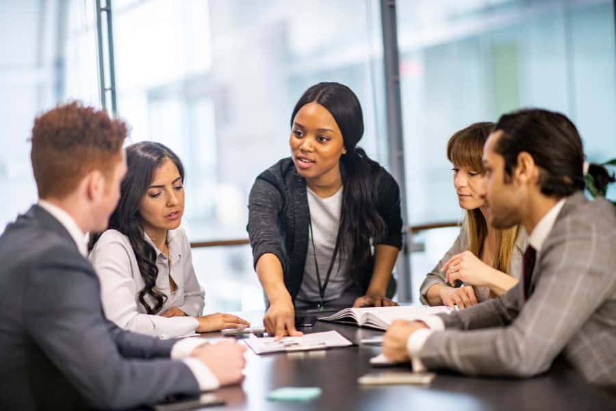 woman working as IT manager