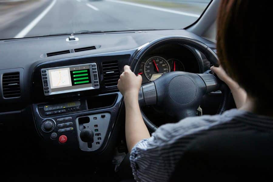 student on their way to renewing their drivers licence