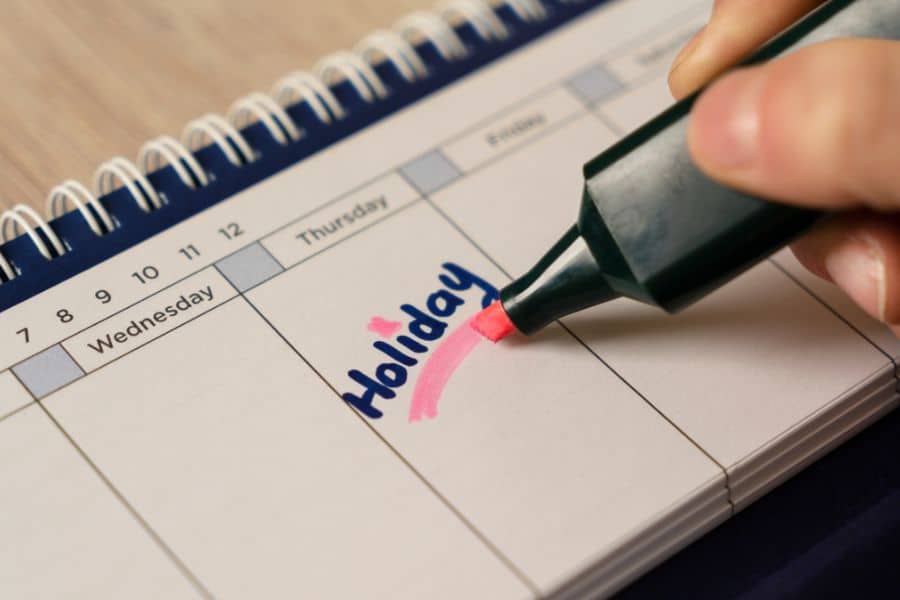 marking holidays on 2026 south african school calendar