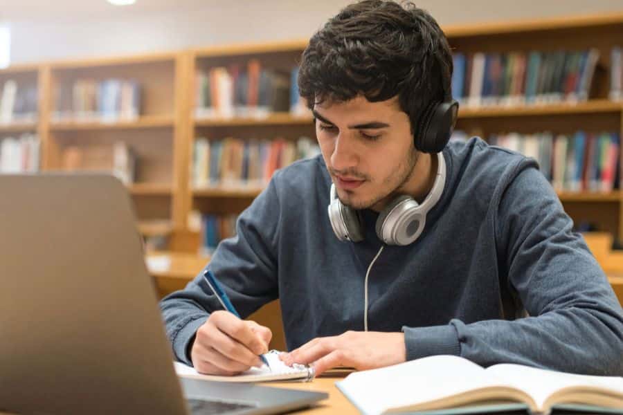 student studying adult matric through distance learning