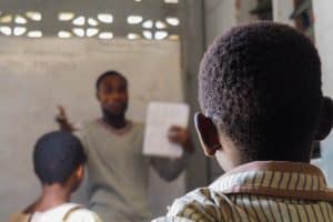 Grade 9 learners choosing subjects for Grade 10 at a South African school